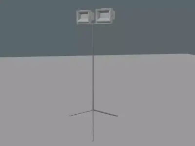 halogen lamp Free low-poly 3D model