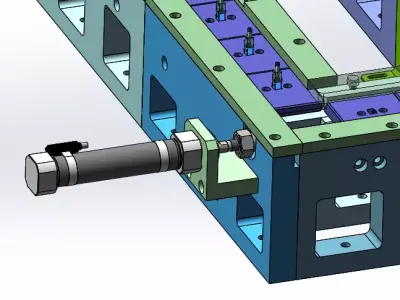Circular Track Conveyor Line  3D model