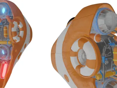 SHIP F15 underwater or submarine 3D model