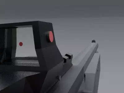 Low poly Tactical Shotgun  Free low-poly 3D model
