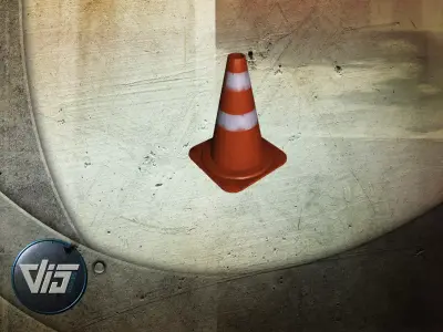 Construction Site Column - PBR Free low-poly 3D model