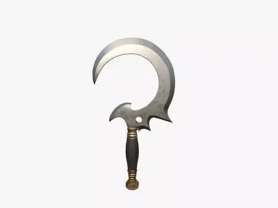 storm sickle Low-poly 3D model