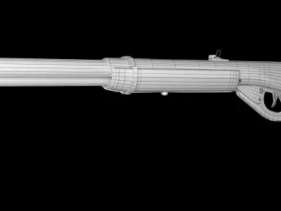 Fair shotgun Low-poly 3D model