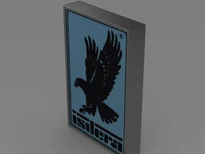 isdera logo 3D model by Sergey