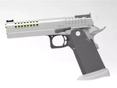 Pistol gun 3D model purchase