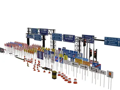 Construction  Mega Pack 40 Assets 3D model