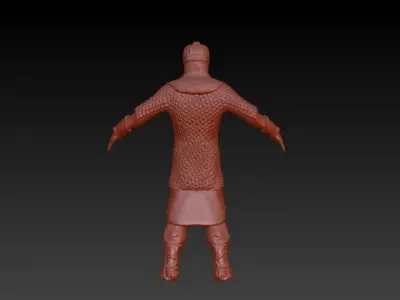 Byzantine soldier 3D model