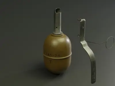 RGD-5 Grenade Low-poly 3D model