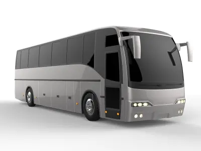 Deluxe Coach Bus 3D model