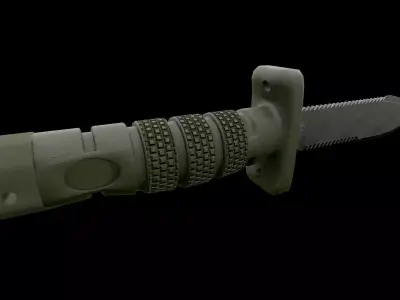 Aircrew Survival Egress Knife 3D model