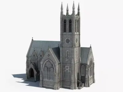 Ireland Gothic Church 3D model