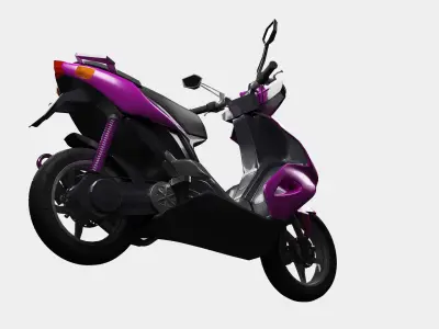 Violet Motorcycle 3D model