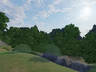 Mountain Village Escape 3D model