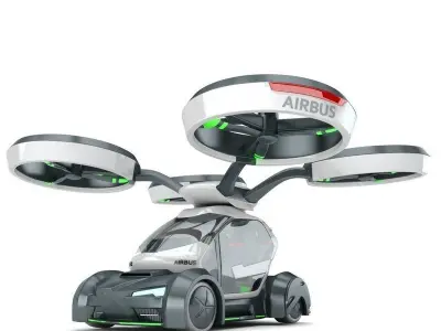 Passenger copter Set 5in1 3D model