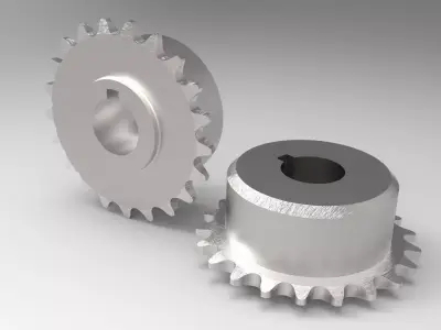 Steel Sprocket Free 3D model