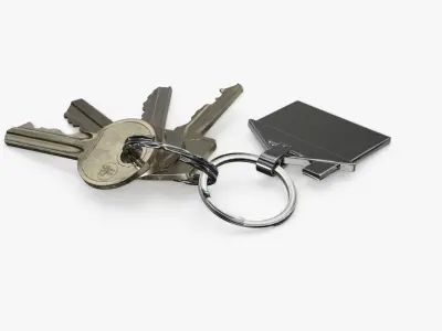 Keys with Keychain 3D model purchase