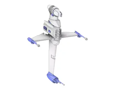 Starwars B-WING scale 1 in 87  3D print model
