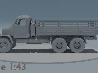 Praga V3S scale 1 43 3D print model