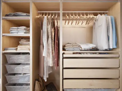 Wardrobe with Clothes part A 3D model