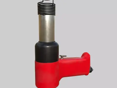 Rivet Gun - Pneumatic Riveting Tool Low-poly 3D model