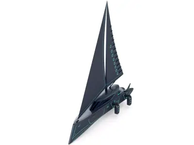 Electric Sailboat 3D model