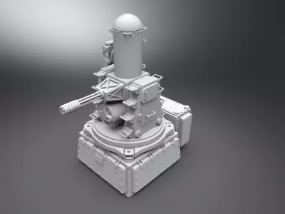 Phalanx CIWS Scale model 3D print model