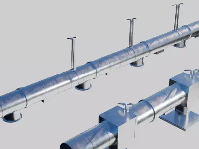 building air ventilation 3D model
