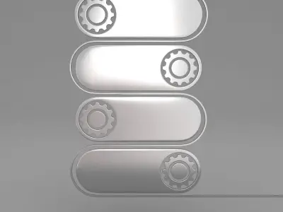 Mechanical gears panels 3d model  Free 3D model