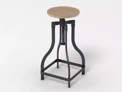 Industrial Barstool 1 3D model