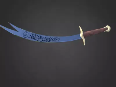 Zulfiqar Sword Low-poly 3D model purchase