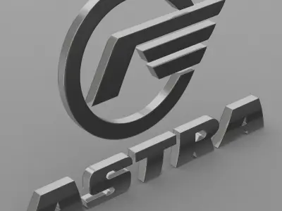 astra logo 3D model