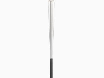 Steel Baseball Bat Set Low-poly 3D model