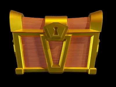 Low poly Treasure Chests  Low-poly 3D model