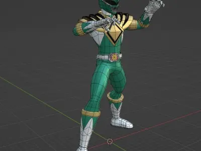 Green Ranger - Power Ranger 3D model