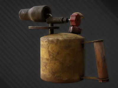 Blowlamp - Game ready asset Low-poly 3D model