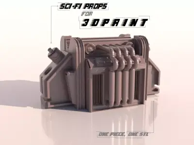SCI-FI PROPS for 3Dprint 3D print model