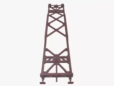 Bogie Welding Frame Low-poly 3D model