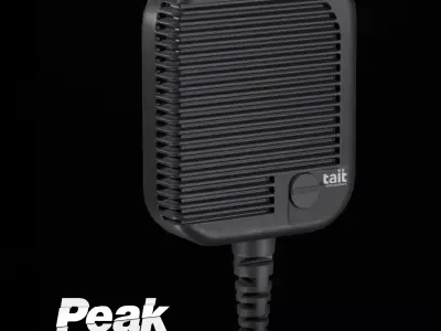 Tait TP8100 Communication Microphone Low-poly 3D model