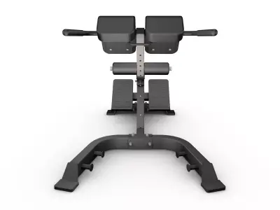 Roman Chair Back Extension Machine Low-poly 3D model