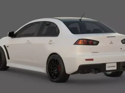 2015 Mitsubishi Lancer Evolution Final Edition 3D Model 3D model