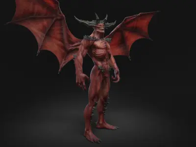Devil Rigged 3D model