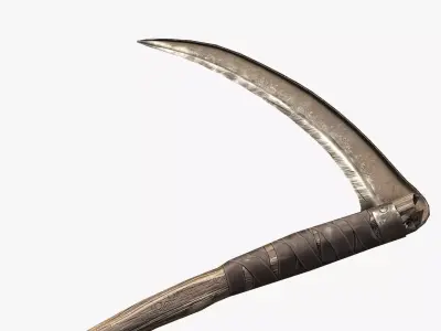 Scythe Low-poly 3D model order