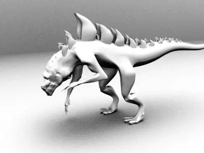Lizard concept design 3D model