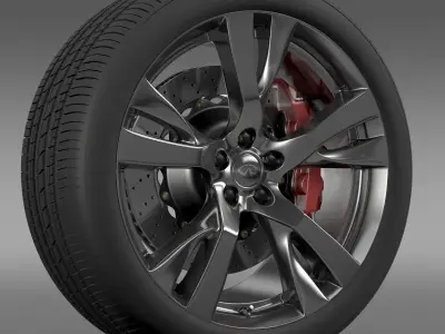 Infiniti Q70 wheel 3D model