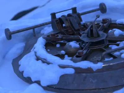 Abandoned Bunker Hatch - Cinematic Environment Asset Free 3D model
