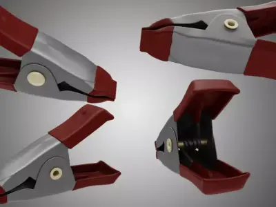 Utility Clip Low-poly 3D model