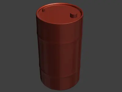 barrel cylinder Low-poly 3D model
