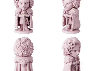 STL printable - Game of Thrones Part 1 - textured GLBs  3D print model