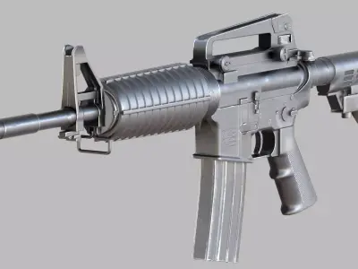 M4A1 Carbine- Game Ready PBR Low-poly 3D model