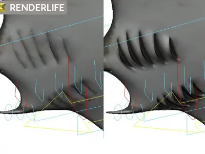 Manta Ray with animation 3D model